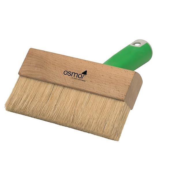 Osmo Osmo Oil Floor Applicating Brush BRUSH150 150 mm with green handle and natural bristles
