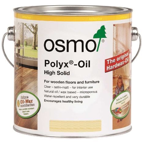 Osmo 3062 Clear Matt Polyx-Oil Original Hardwax Oil 2.5L tin