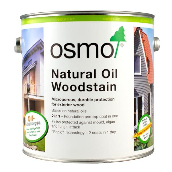Osmo Natural Oil Woodstain 712 Ebony 2.5L oil-based protective finish