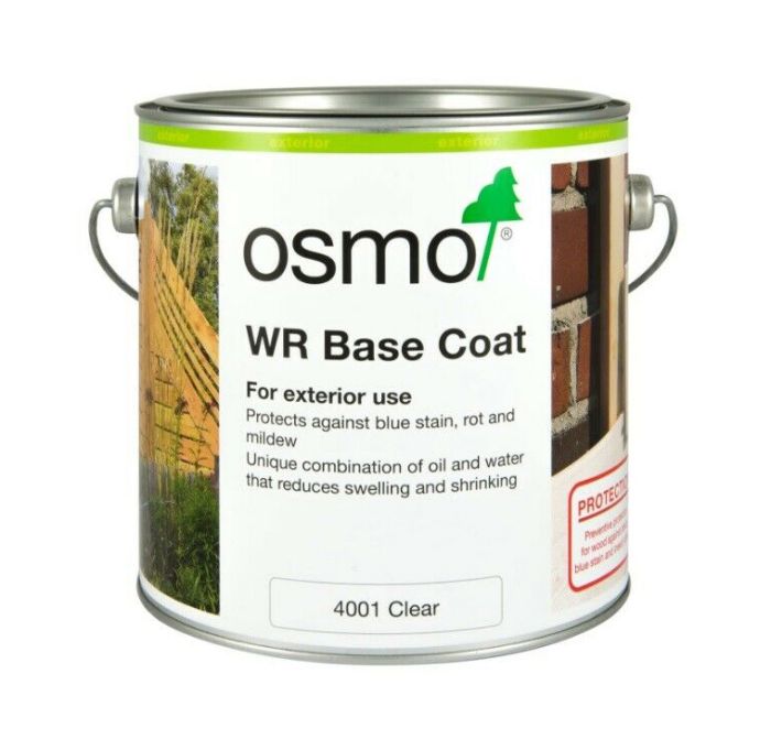 Osmo WR Base Coat 4001 Clear 2.5L 5-6m²/L coverage timber impregnation
