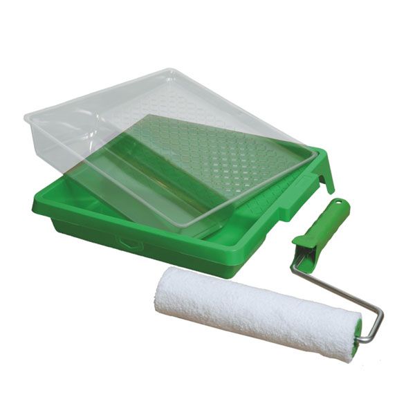 Osmo Floor Roller Set ROLLERSET/B with 250 mm microfibre roller, tray, inserts and frame