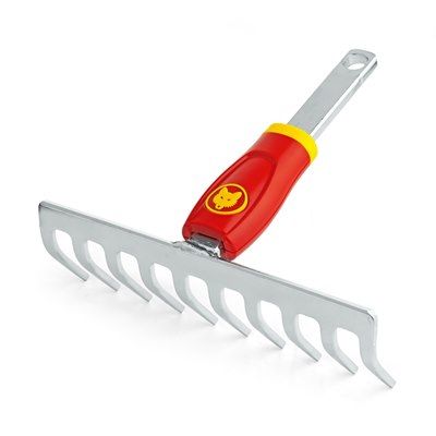 Wolf Garten DSM19 Multi-Change Close Toothed Rake, 19 cm working width, solid steel with zinc chrome plate and lacquer finish