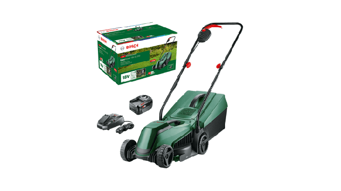 Bosch 18V-32-200 Easy Mower cordless rotary lawnmower, 18.0 V, 32 cm width of cut, 31 l capacity
