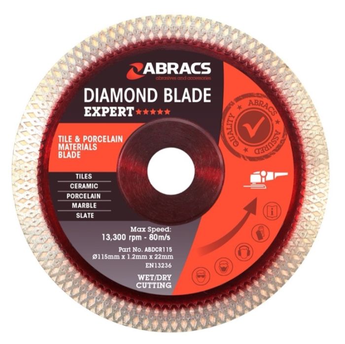 Abracs ABDCR115 X-Tech Tile Blade 115mm x 1.2mm x 22mm