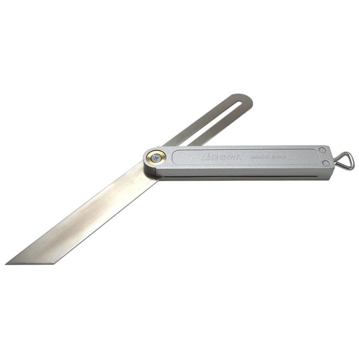 Shinwa SHIN250 Japanese Sliding Bevel 250mm with anodised aluminium stock and stainless steel blade