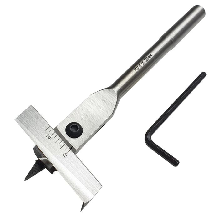 Kanzawa K-332 Adjustable Spade Boring Bit 70mm to 110mm Diameter in steel