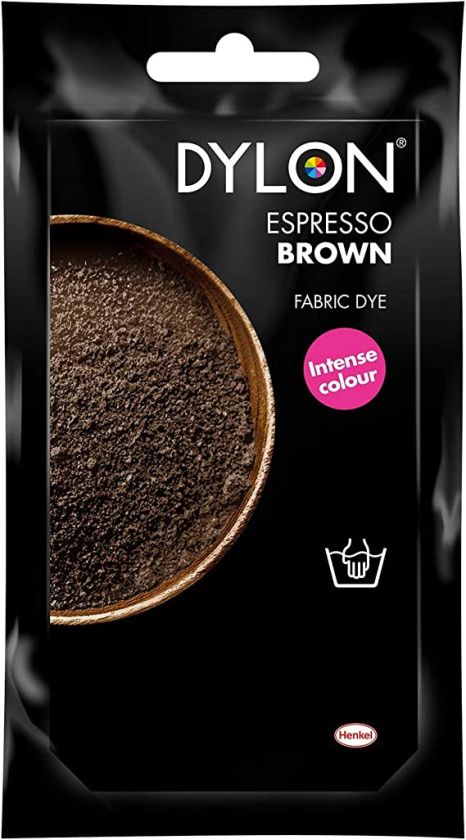 Dylon Fabric Hand Dye Espresso Brown 50g