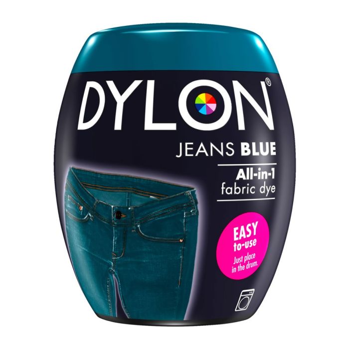 Dylon Fabric Dye Pod Jeans Blue 350g machine-use fabric dye