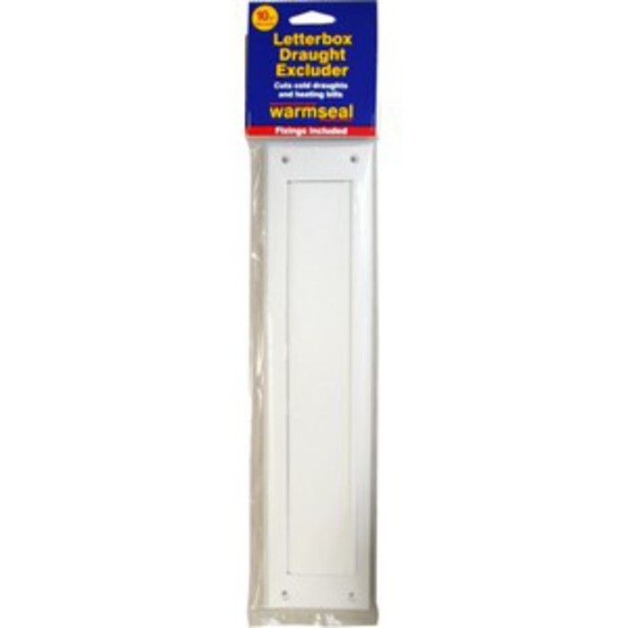 Warmseal G60201 Letterbox Draught Excluder Standard 43mm x 275mm White