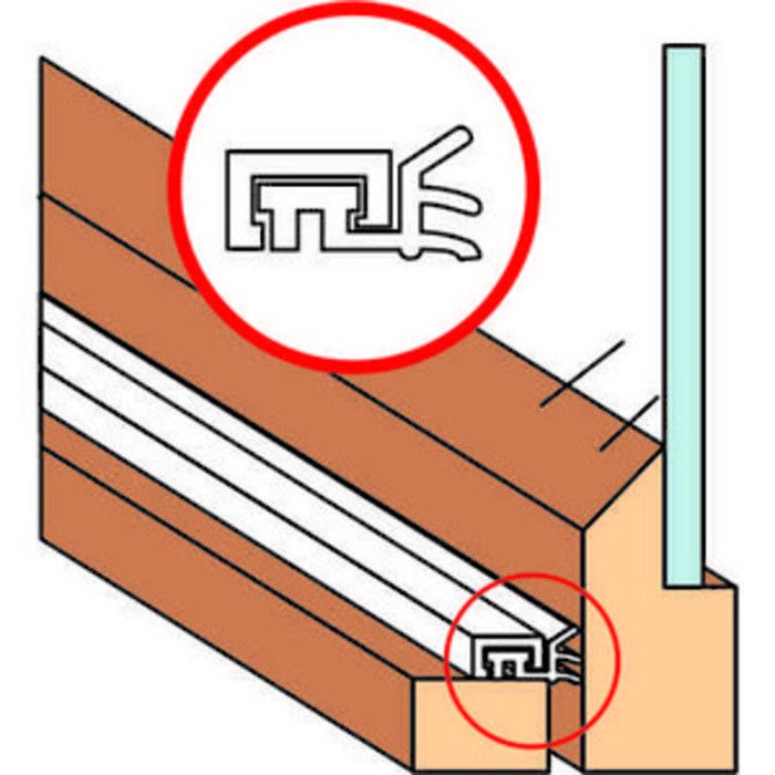 Warmseal G40301 Multifin Seal Short Set 5 x 1.05m brown draught excluder