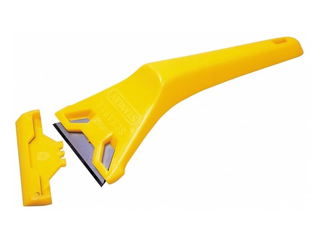 Stanley 593OC Window Scraper with plastic handle and blade guard