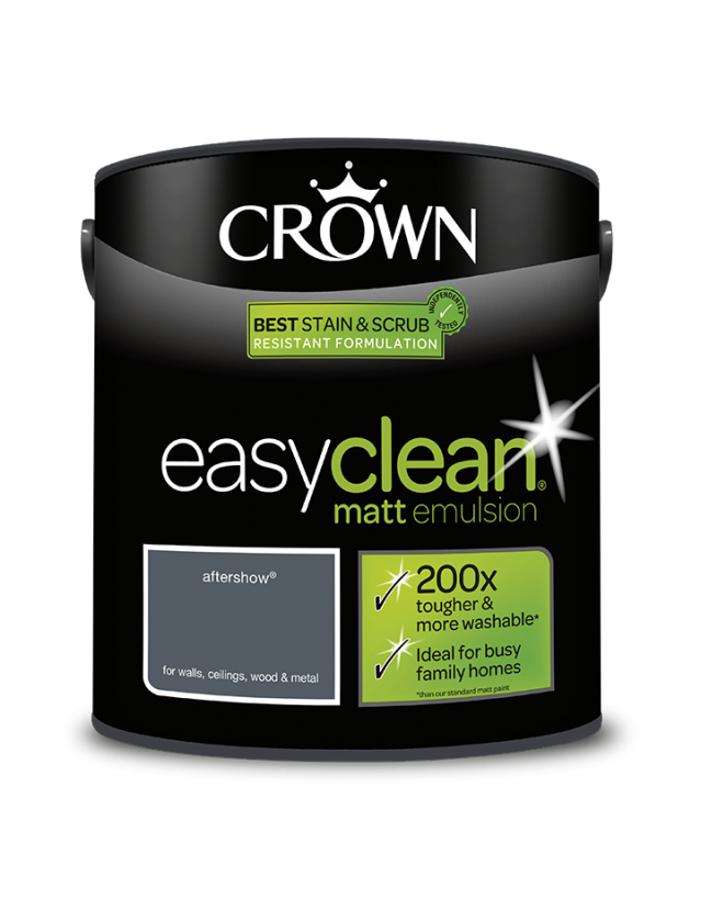 Crown Easyclean Aftershow Matt Emulsion Paint 2.5L