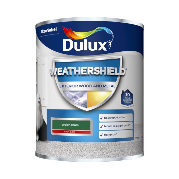 Dulux Weathershield Exterior Gloss Paint Buckingham 750ml tin
