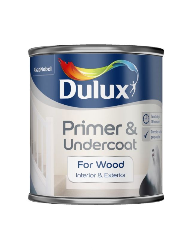 Dulux Wood Primer and Undercoat 250ml White