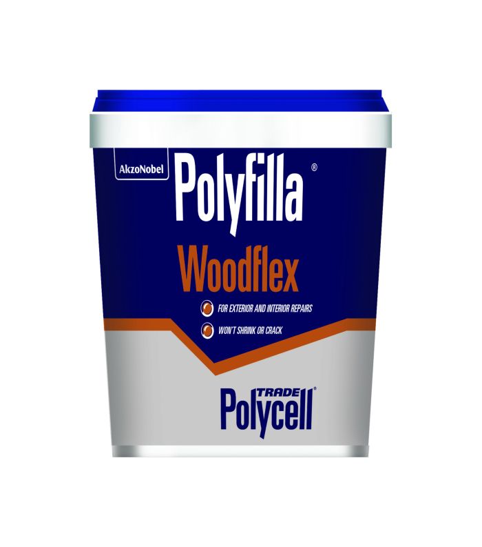Polycell Trade Polyfilla Woodflex 600ml flexible wood filler in light grey