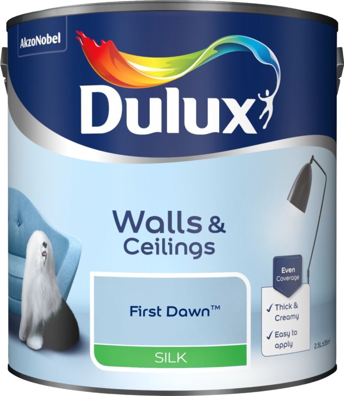 Dulux Silk Emulsion Paint First Dawn 2.5L silk interior paint