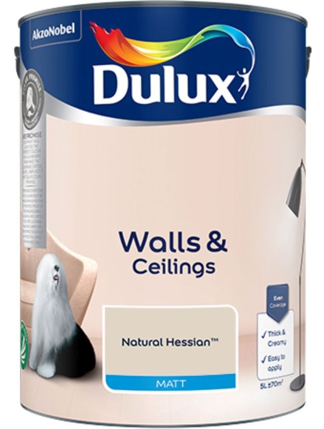 Dulux Matt Emulsion Paint - Natural Hessian - 5L tin