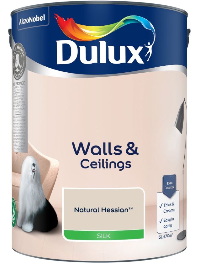 Dulux Natural Hessian 5L Silk Emulsion Paint