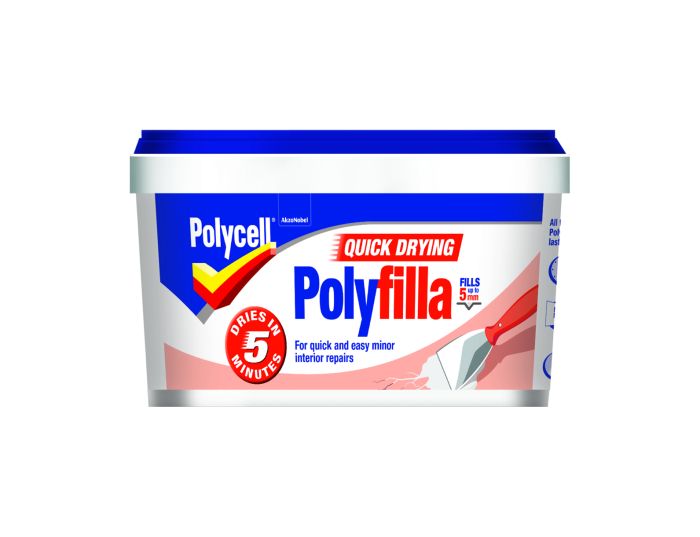 Polycell Quick Drying Polyfilla 500g grey