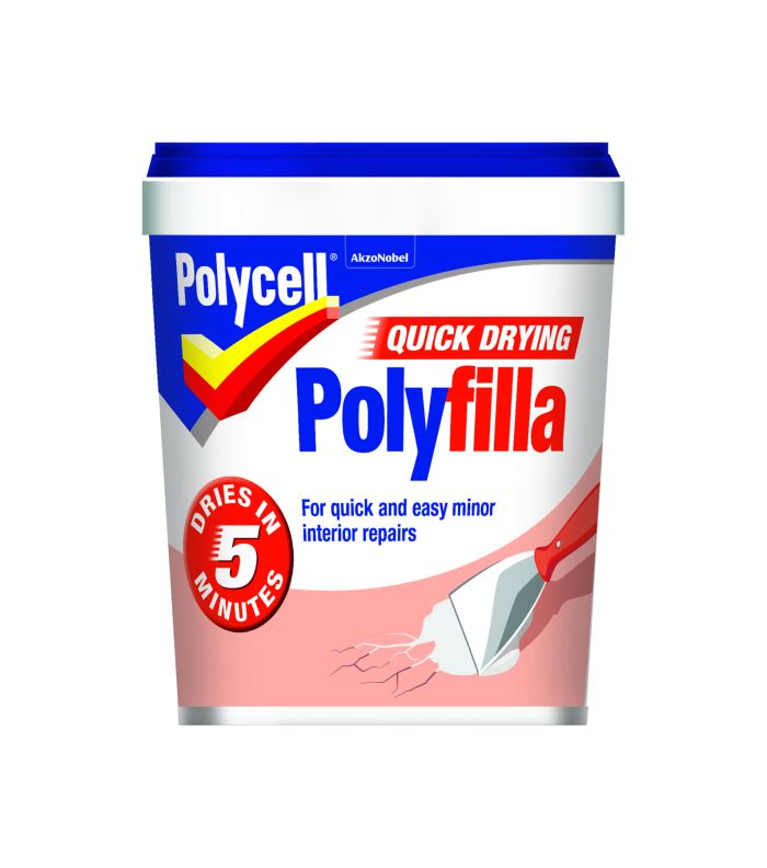 Polycell Quick Drying Polyfilla 1kg grey filler