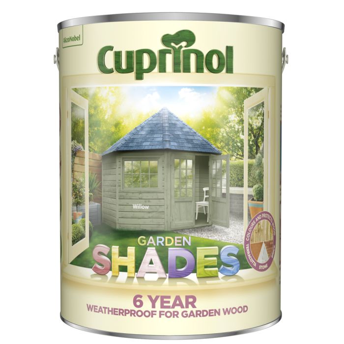 Cuprinol Garden Shades Willow 5L garden paint in matt willow