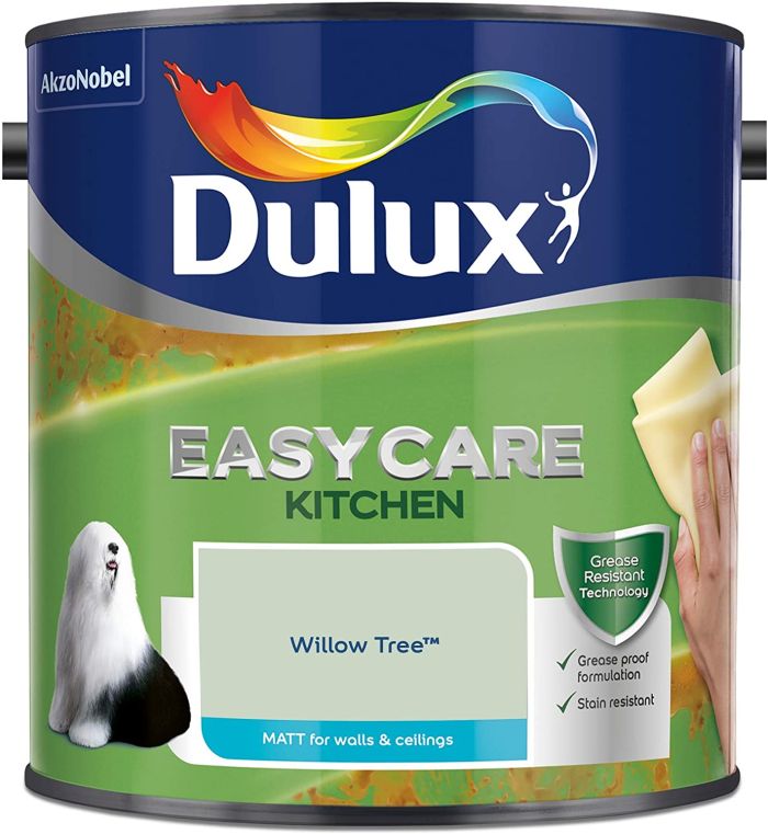 Dulux Easycare Kitchen Matt Emulsion Paint in Willow Tree, 2.5L