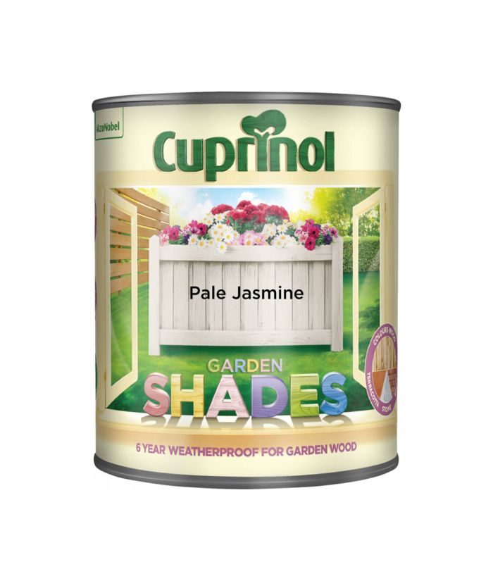 Cuprinol Garden Shades Pale Jasmine 1L wood paint tin