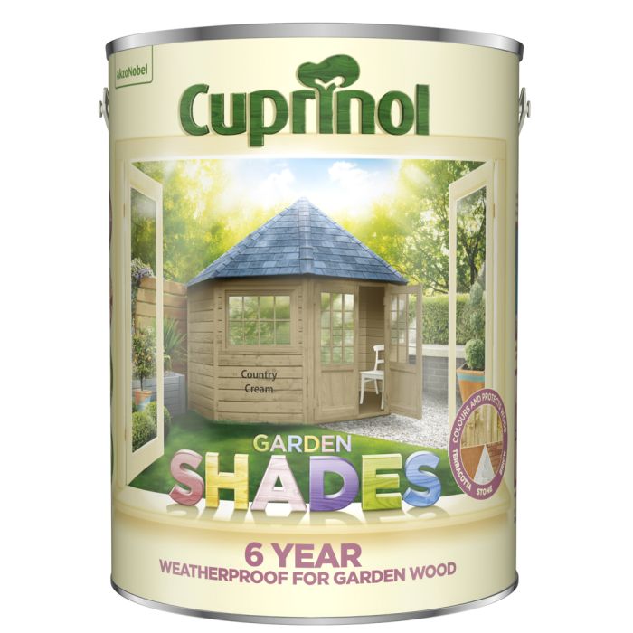 Cuprinol Garden Shades 5L Country Cream wood paint