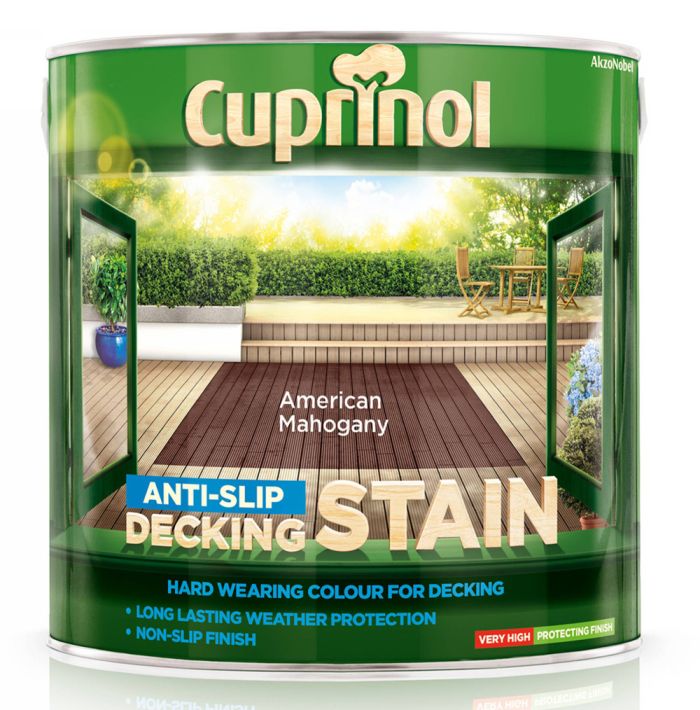 Cuprinol Anti Slip Decking Stain American Mahogany 2.5L