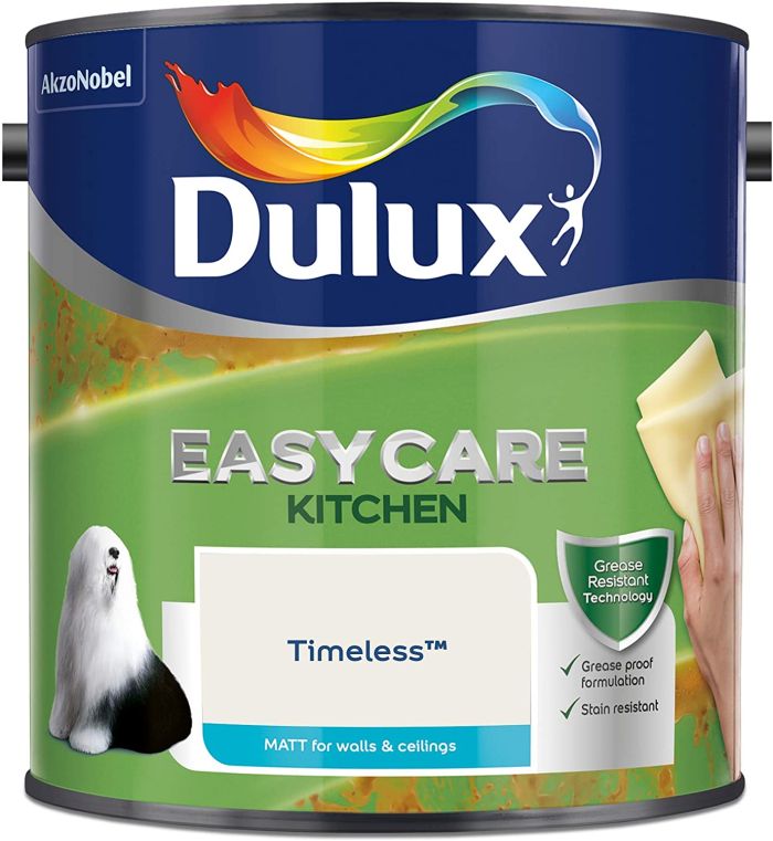 Dulux Easycare Kitchen Matt Emulsion Paint, Timeless, 2.5L