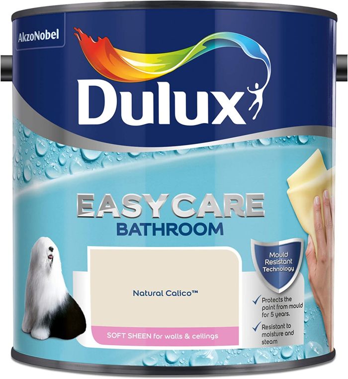 Dulux Easycare Bathroom Soft Sheen Emulsion Natural Calico 2.5L paint