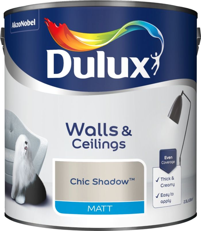 Dulux Chic Shadow Matt Emulsion Paint 2.5L