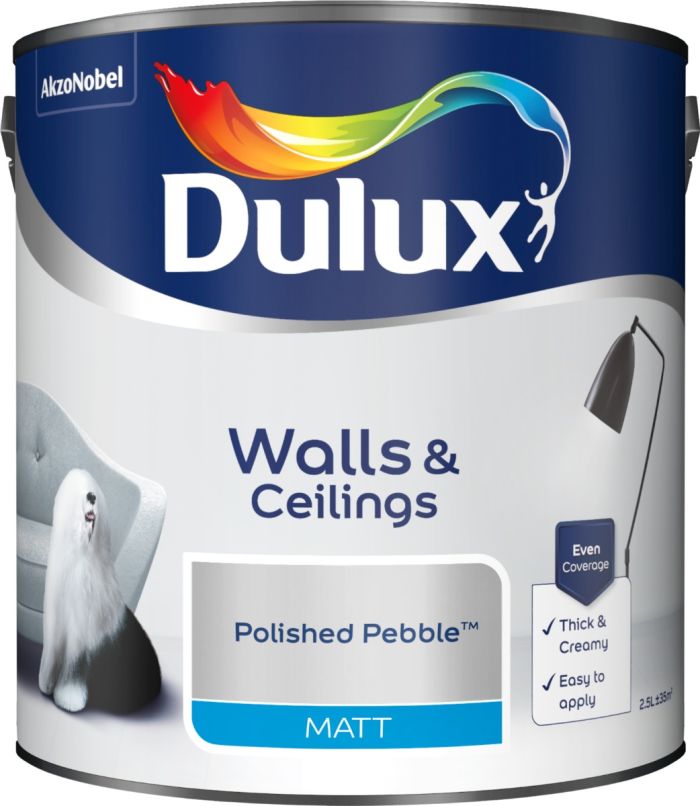 Dulux Polished Pebble Matt Emulsion Paint 2.5L