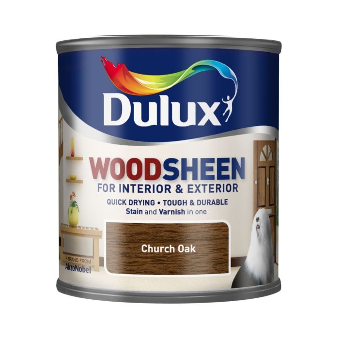 Dulux Interior and Exterior Woodsheen in French Oak, 250ml tin