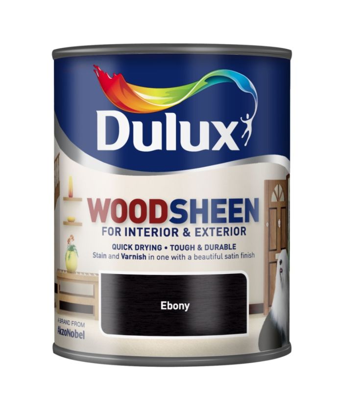 Dulux Interior/Exterior Woodsheen 750ml in Ebony