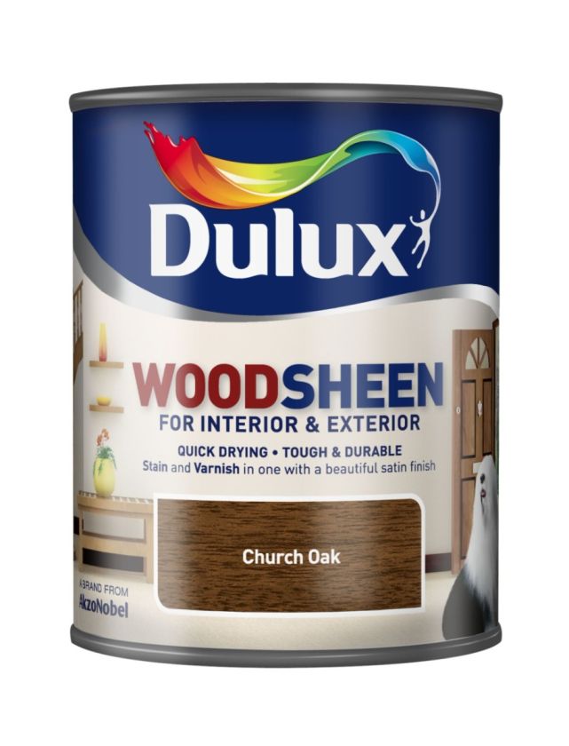 Dulux Interior and Exterior Woodsheen Church Oak 750ml