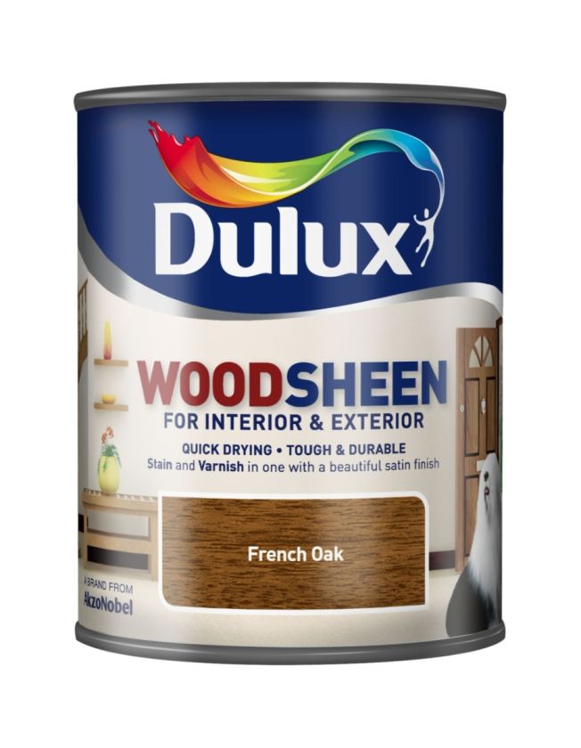 Dulux Interior and Exterior Woodsheen French Oak 750ml tin