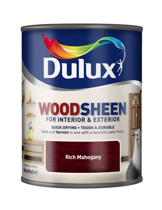 Dulux Interior/Exterior Woodsheen 750ml in Rich Mahogany