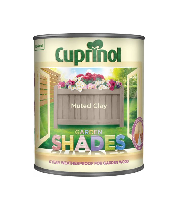 Cuprinol Garden Shades Muted Clay 1L wood and masonry paint