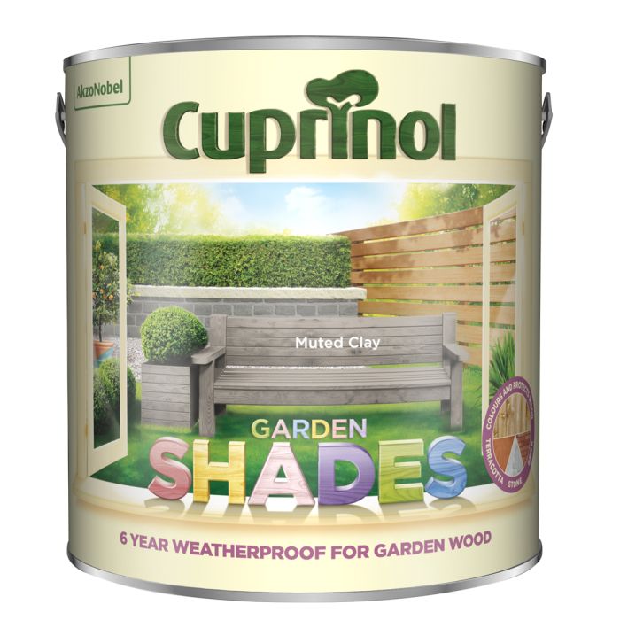 Cuprinol Garden Shades Muted Clay 2.5L exterior wood paint tin