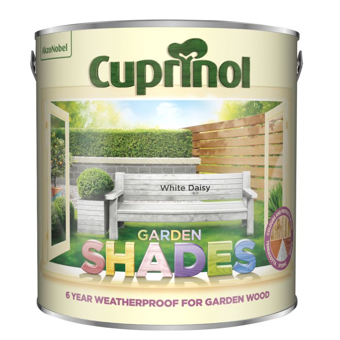 Cuprinol Garden Shades White Daisy 2.5L wood and masonry paint