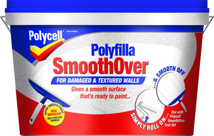 Polycell Smooth Over Ready to Use Polyfilla 2.5L drying white