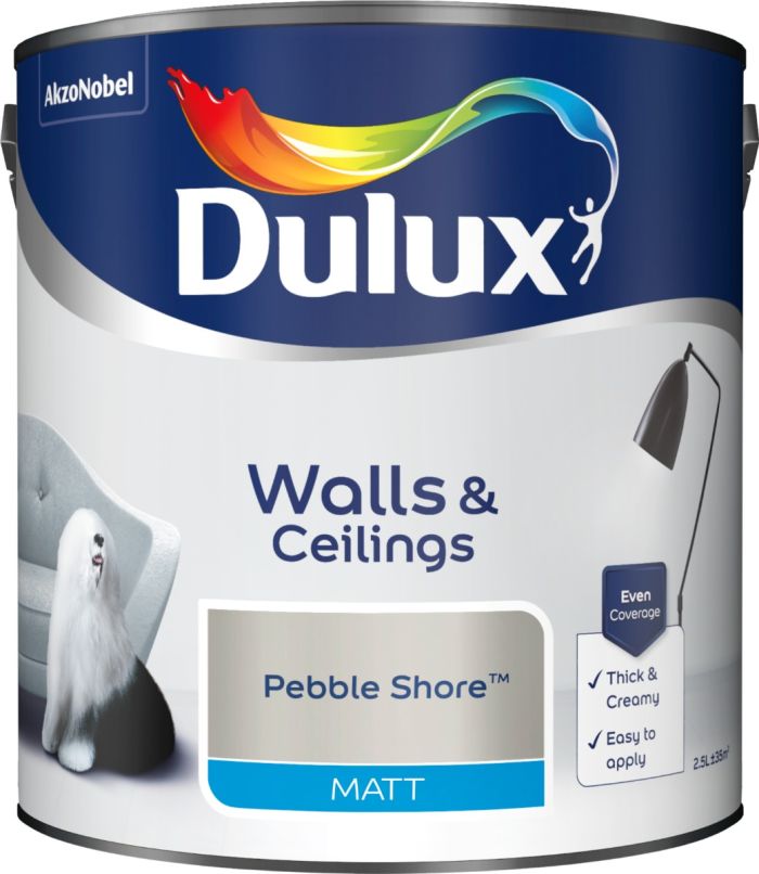 Dulux Pebble Shore 2.5L Matt Emulsion Paint
