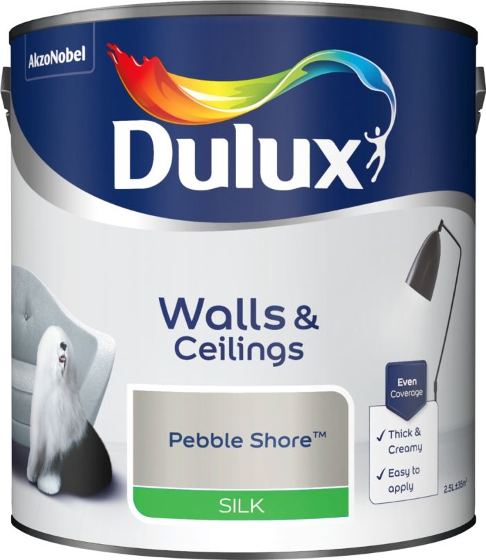 Dulux Pebble Shore 2.5L Silk Emulsion Paint