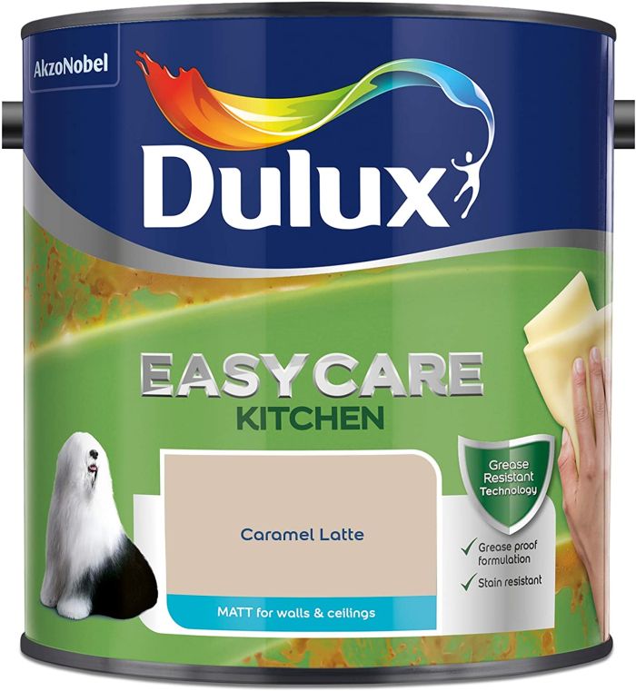 Dulux Easycare Kitchen Matt Emulsion Paint Caramel Latte 2.5L