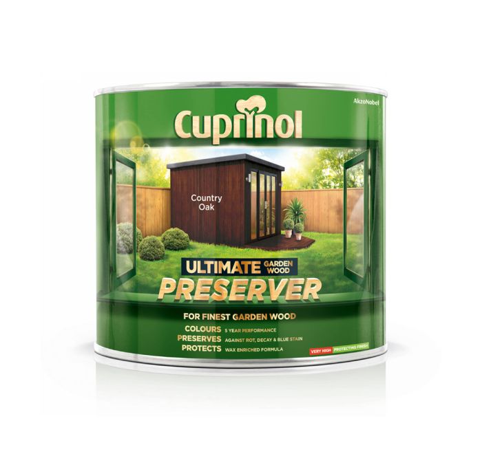Cuprinol Ultimate Garden Wood Preserver 1L in Country Oak