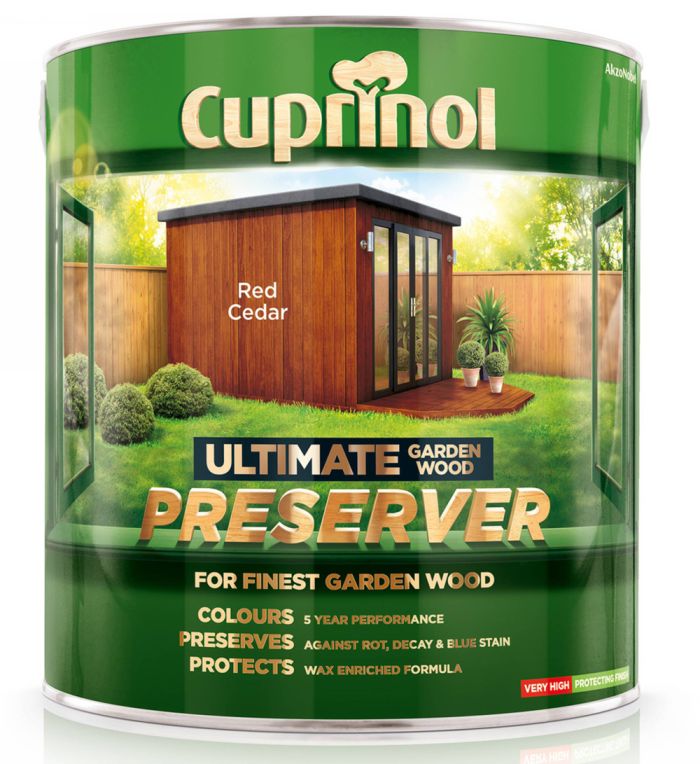 Cuprinol Ultimate Garden Wood Preserver in Red Cedar, 4L