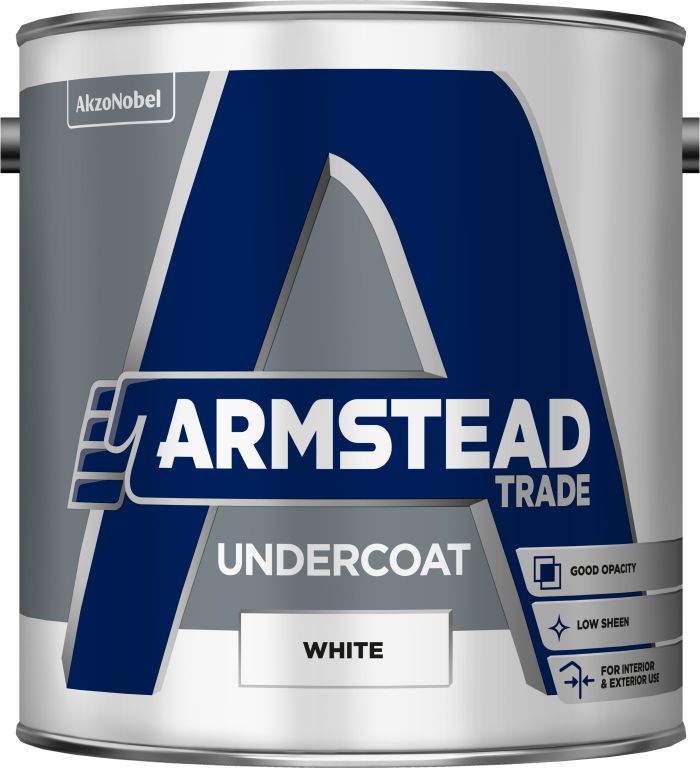 Armstead Trade Undercoat White 2.5L solvent-based interior and exterior paint