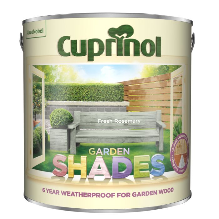 Cuprinol Garden Shades Fresh Rosemary 2.5L wood paint tin