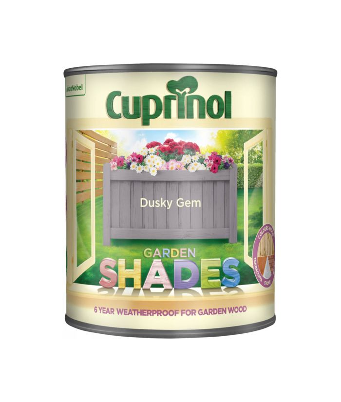 Cuprinol Garden Shades Dusky Gem 1L exterior wood paint with 6 year protection
